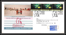 098342 Wild Life Penguins Fdc Perth 20/6/1991 Australian Antarctic Territory Antarctic Antarctique Lettre Cover - Expéditions Antarctiques