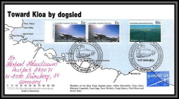 098341 Toward Kloa By Dogsled 17/11/1991 Australian Antarctic Territory Antarctic Antarctique Lettre Cover - Expéditions Antarctiques