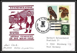 098289 Aerial Conquest Of South Pole 29/11/1979 Us Navy Usa Antarctic Antarctique Lettre Cover - Expéditions Antarctiques