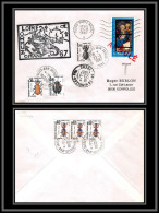098551 La Loire A615 Détroit D'Ormuz Oman Taxé Annulé 21/11/1987 France St Pierre Et Miquelon Naval Navale Lettre Cover - Lettres & Documents