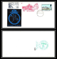 098493 21st Voyage Ms/sa Agulhas 1/9/1981 Tristan Da Cunha Antarctic Antarctique Lettre Cover - Expéditions Antarctiques