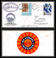 098429 Ms Europa 21514 Brt 15/10/1976 Sticker Tunisie Naval Navale Lettre Cover - Bateaux