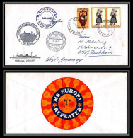 098430 Signé Signed Bms Europa 21514 Brt 7/10/1976 Sticker Grece Greece Naval Navale Lettre Cover - Bateaux