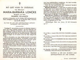 Maria Barbara Loncke (1897-1965) - Devotion Images