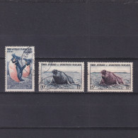 TAAF 1956, Sc# 3-7, Part Set, Sea Fauna, Used - Oblitérés