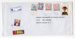 1997. YUGOSLAVIA,SERBIA,BELGRADE REGISTERED COVER TO NEW BELGRADE,STOP AIDS STAMP - Lettres & Documents