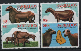 Barbade : N° 541 à 544 Xx Neufs Sans Trace De Charnière Année 1982 - Barbades (1966-...)