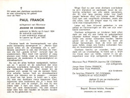 Paul Franck (1934-1977) - Devotion Images