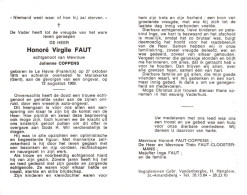 Honoré Virgile Faut (1915-1969) - Devotion Images