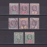 GOLD COAST 1902, SG# 38-45, CV £120, Wmk Crown CA, Part Set, MH/Used - Côte D'Or (...-1957)