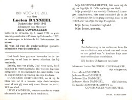 Lucien Danneel (1912-1967) ~ Oudstrijder (1940-1945) - Devotion Images