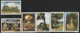 Sao Tome Et Principe - N°1031/6 ** (1991) Trains - Sao Tome Et Principe