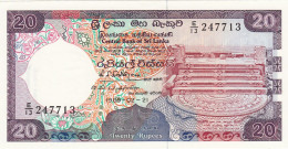 Srilanka, (450), 20 Rupias De 1989, P. 97b, UNC - Sri Lanka