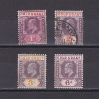 GOLD COAST 1904, SG# 50-54, CV £100, Wmk Mult Crown CA, Part Set, NG/MH/Used - Côte D'Or (...-1957)