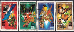 République Madagascar -1988 - Mouvement Scout  Y&T 863 à 866 Oblitérés - Madagascar (1960-...)