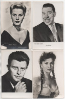 Lot De 4 CP. PUBLICITE: Delespaul. Artistes (acteurs). (Kelly, Fernandel, Philipe, Lollobrigida). - Advertising