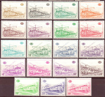 Belgio 1968 Pacchi Postali Unif.378/96 **/MNH VF - Neufs