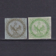 FRENCH COLONIES 1859, Sc# 1-2, CV $48, Eagle And Crown, MH/No Gum - Aigle Impérial
