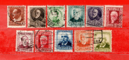 (Us6) )  SPAGNA °- 1931-34 - Yv. 498 à 508. Sans Contròle Usato - Oblitérés