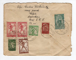 1921. KINGDOM OF SHS,SERBIA,KULPIN TO CZECHOSLOVAKIA,CHAIN BREAKERS,VERIGARI - Lettres & Documents