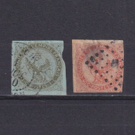 FRENCH COLONIES 1859, Sc# 1-5, CV $41, Part Set, Eagle And Crown, Used - Aigle Impérial