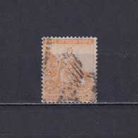 CAPE OF GOOD HOPE 1871, SG# 31, CV £27, Wmk Crown CC, 5sh Yellow, Used - Cap De Bonne Espérance (1853-1904)