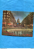 PHONOSOPE - PARIS-Carte Du Panhéon  Avec Disque 45 Tours Incrusté Année 1958""julie La ROUSSE - Pantheon