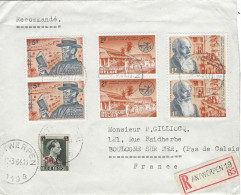 ANVERS ANTVERPEN 194 Lettre Recommandée Pour Boulogne Sur Mer - Lettres & Documents