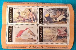 4 / BOGEN / BLOCKMARKEN / VÖGEL / TIERE / BIRDS / ANIMALS - Tanzanie (1964-...)