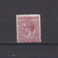 SPAIN 1877, Sc# MR10, CV $27, War Tax Stamp, MH - Impots De Guerre