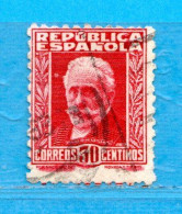 (Us6) )  SPAGNA °- 1931-34 - .Yv. 505. Usato - Oblitérés