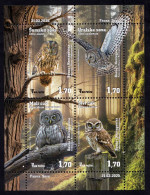 Bosnia And Herzegovina 2025 Owls Fauna Birds Block Souvenir Sheet MNH - Bosnie-Herzegovine