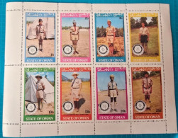 8 / BOGEN / BLOCKMARKEN / 75 ANNIVERSARY OF ROTARY INTERNATIONAL / UNIFORMEN - Oman