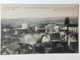 CPA - CLERMONT EN ARGONNE - VUE SUR VAUQUOIS DE MONTFAUCON - Clermont En Argonne