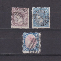 SPAIN 1865, Sc# 74-76, CV $141, Used - Oblitérés