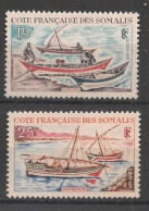 COTE DES SOMALIS - 1964 - N°YT. 320 à 321 - Voiliers - Neuf Luxe** / MNH - Ongebruikt