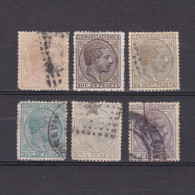 SPAIN 1878, Sc# 232-240, CV $182, NG/Used - Oblitérés