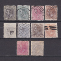 SPAIN 1879, Sc# 242-250, CV $246, Used - Oblitérés