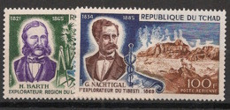 TCHAD - 1969 - Poste Aérienne PA N°YT. 53 à 54 - Explorateurs - Neuf Luxe ** / MNH / Postfrisch - Tchad (1960-...)
