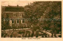 Weimar  Thueringen Goethe's Rosengarten Radierung Von Carl Jander Kuenstlerkarte - Weimar