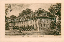Weimar  Thueringen Stein's Haus Radierung Von Carl Jander Kuenstlerkarte Handpre - Weimar