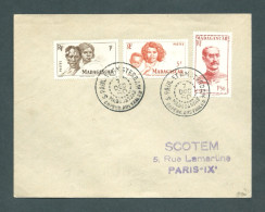 TAAF Lettre Timbre Madagascar St Paul Et Amsterdam 07/12/1950 Courrier De L'Italo Marsano Signée Calves - ...-1955 Préphilatélie