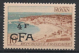 REUNION / CFA - 1953-54 - N°YT. 312 - Royan 4f Sur 10f - Neuf Luxe** / MNH - Neufs
