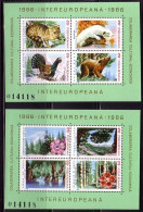 RUMÄNIEN BLOCK 223-224 POSTFRISCH(MINT) INTEREUROPA 1986 KATZE HERMELIN AUERHAHN BÄR NELKE ROSE - Idées Européennes