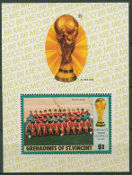 St. Vincent-Grenadinen 1986 Fußball-WM Mexiko Block 16 Postfrisch (C93821) - St.Vincent & Grenadines