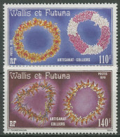 Wallis Und Futuna 1979 Halsschmuck Aus Korallen Und Blüten 355/56 Postfrisch - Neufs