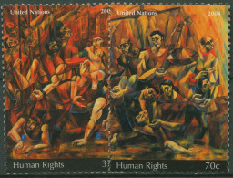 UNO New York 2004 Erziehung Achtung Der Menschenrechte Gemälde 968/69 Postfrisch - Neufs