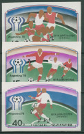 Korea (Nord) 1977 Fußball-WM'78 Argentinien 1676/78 B Postfrisch - Corée Du Nord