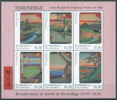 St. Vincent 1997 Ando Hiroshige Gemälde 3996/01 K Postfrisch (C64939) - St.Vincent (1979-...)