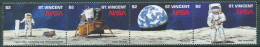 St. Vincent 1989 Raumfahrt Mondlandung 1311/14 ZD Postfrisch (C64932) - St.Vincent (1979-...)